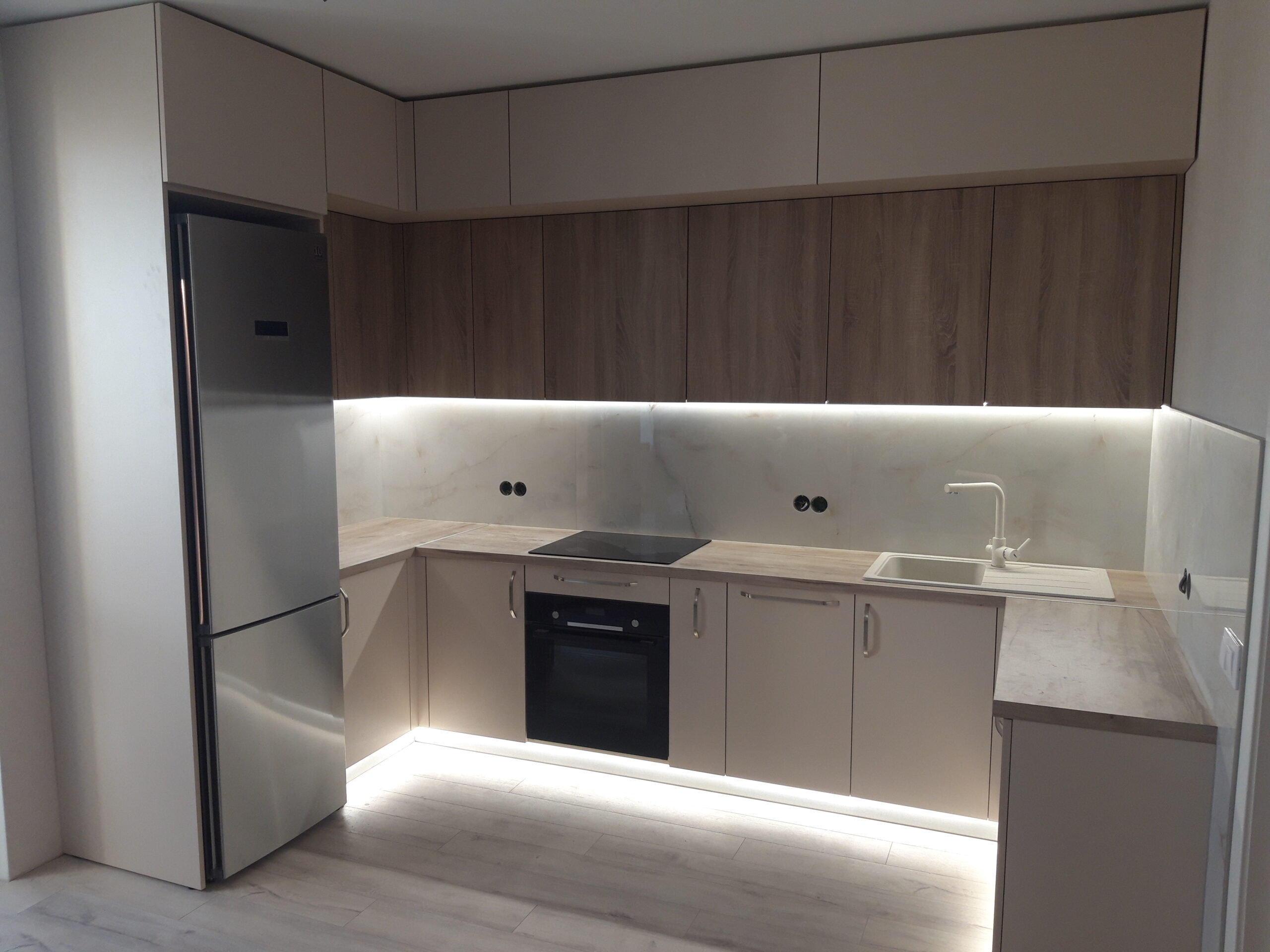 kitchen with led